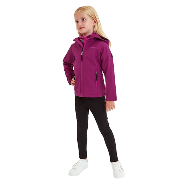 TOG24 Koroma Softshell-jacka med huva för barn, 6-7 år, lila Purple Berry 6-7 Years