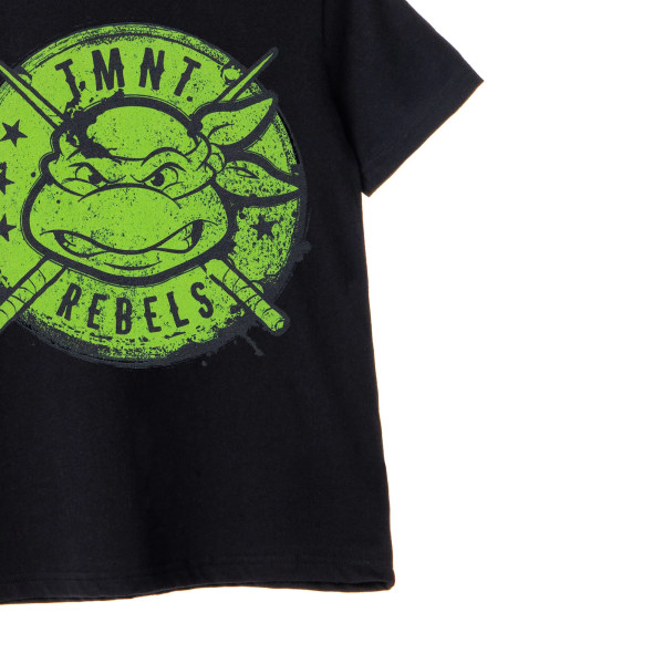 Teenage Mutant Ninja Turtles Boys Rebels T-shirt 7-8 Years Black Black 7-8 Years