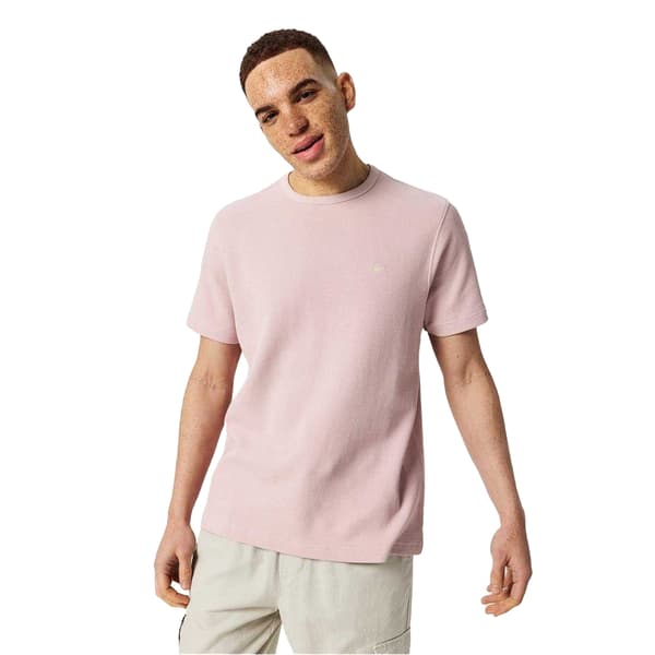 Jack Wills Herr Logotyp Våffelstickad T-shirt S Cool Rosa Cool Pink S
