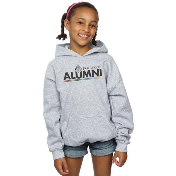 Harry Potter Girls Hogwarts Alumni Hoodie 9-11 år Sports Grå Sports Grey 9-11 Years