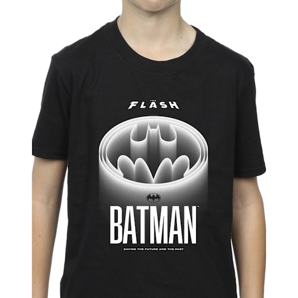 DC Comics Boys The Flash Batman White Logo T-Shirt 3-4 år Bl Black 3-4 Years