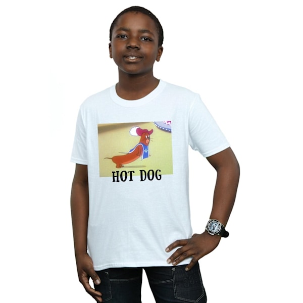 Tom And Jerry Boys Hot Dog T-Shirt 5-6 År Vit White 5-6 Years