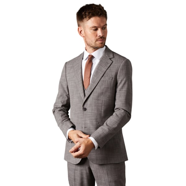 Burton Herr Puppytooth Rutig Enkelknäppt Kostymkavaj 38S Ch Charcoal 38S