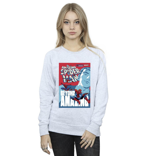 Marvel Dam/Kvinnor Spider-Man Beyond Amazing Cover Sweatshirt White XXL