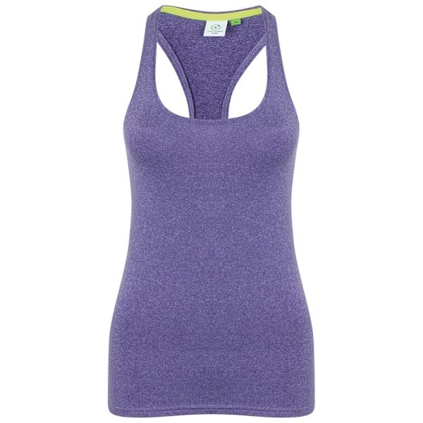 Tombo Dam/Kvinnor Racerback Tank Top M Lila Marl Purple Marl M