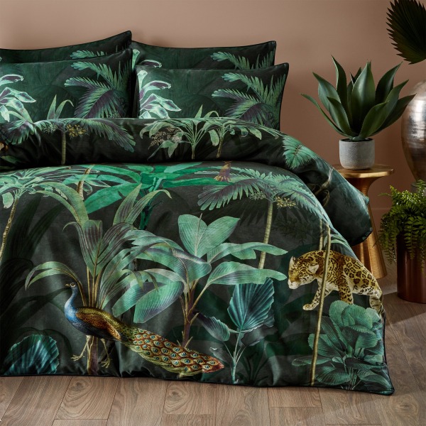Paoletti Siona Tropical Housewife Örngott (paket med 2) One Si Green One Size