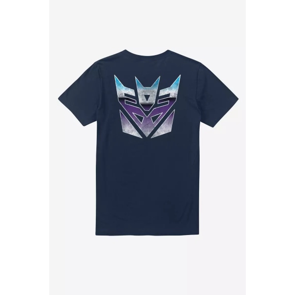 Transformers Mens Factions Decepticons T-shirt M Marinblå Navy M