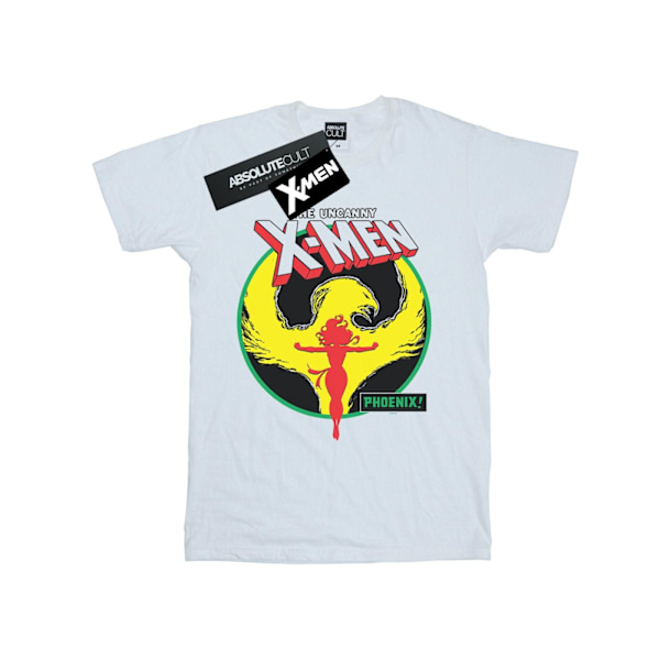 Marvel Dam/Damer X-Men Phoenix Circle Bomull Boyfriend T-Sh White M