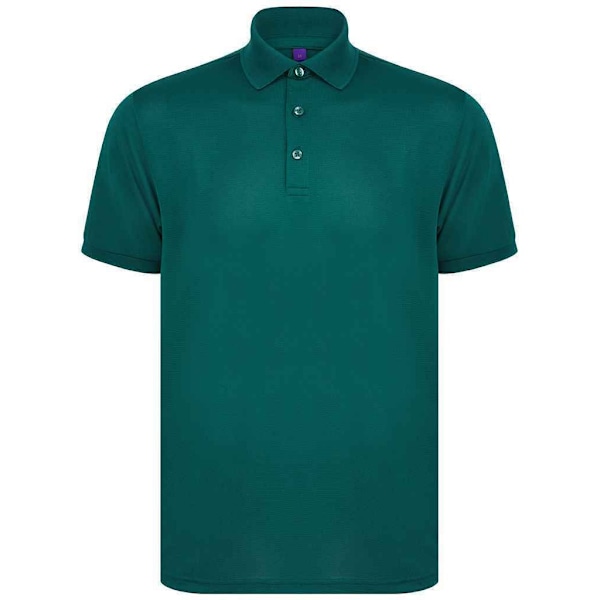 Henbury Herr Piqué Poloskjorta XXL Flaskgön Bottle Green XXL