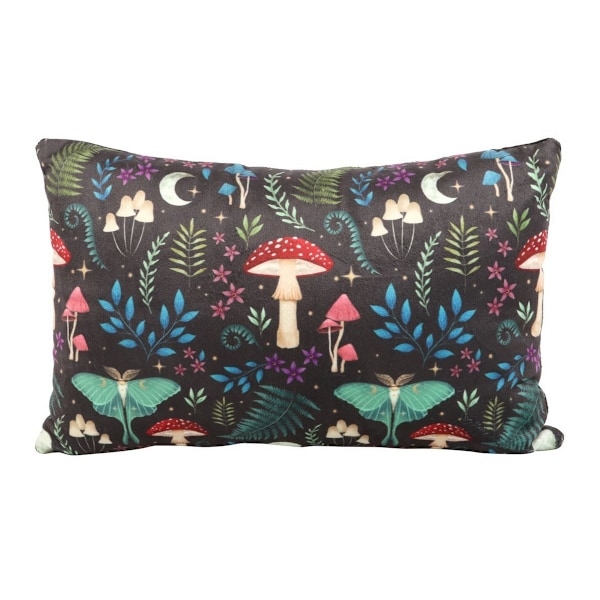 Something Different Dark Forest Rektangulär Fylld Kudde 40cm Black/Multicoloured 40cm x 24cm