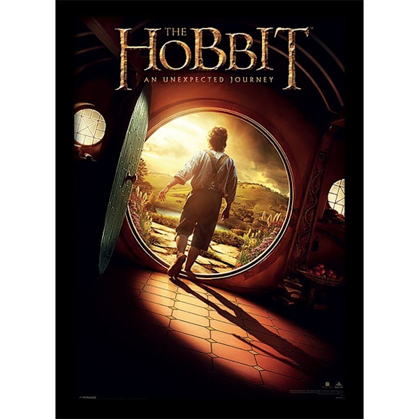 The Hobbit En oväntad resa Filmaffisch Inramad Tryck 40cm Multicoloured 40cm x 30cm