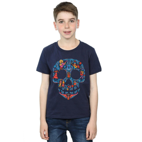 Coco Boys Skull T-shirt i bomull 9-11 år Marinblå Navy Blue 9-11 Years