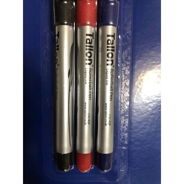 Just Stationery Rollerball Pen (3-pack) One Size Blå/Svart/ Blue/Black/Red One Size