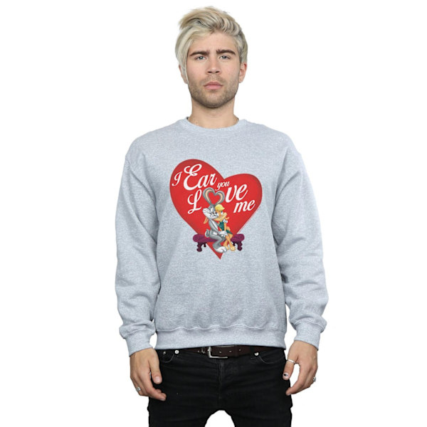 Looney Tunes Mens Bugs Bunny And Lola Valentine´s Day Love Me S Sports Grey 3XL