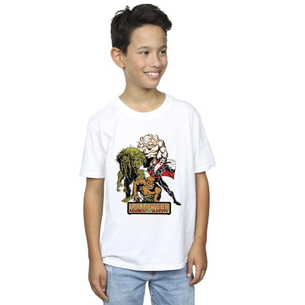 Marvel Boys Halloween Monsters T-Shirt 9-11 år Vit White 9-11 Years