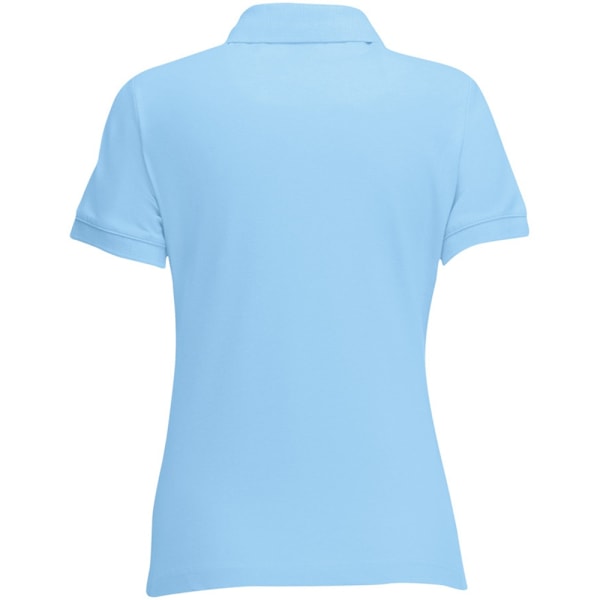 Fruit Of The Loom Dam/Dam Lady Fit Kortärmad Polotröja Sky Blue L