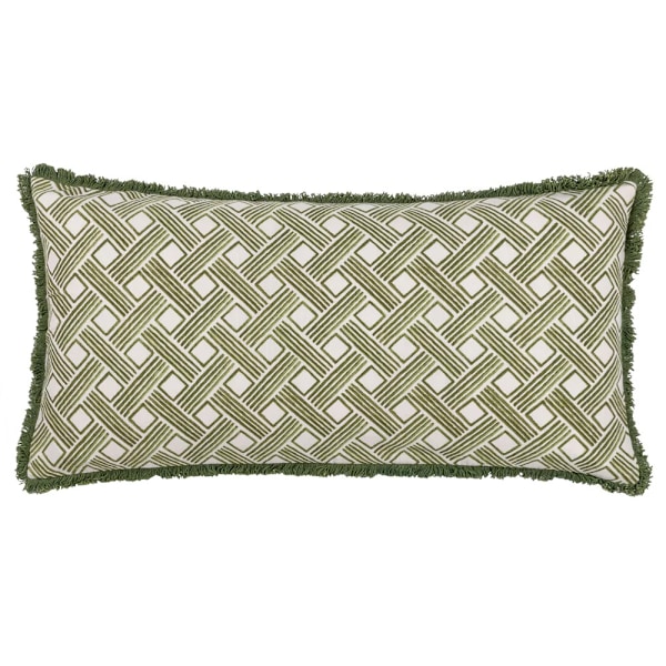 Hoem Alexa Geometriskt Kuddfodral 30cm x 60cm Oliv Olive 30cm x 60cm