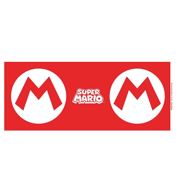 Super Mario Mario Initial Mug En Storlek Röd/Vit Red/White One Size