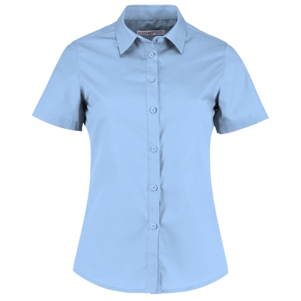 Kustom Kit Dam/Dam Kortärmad Poplinskjorta 16 Ljusblå Light Blue 16