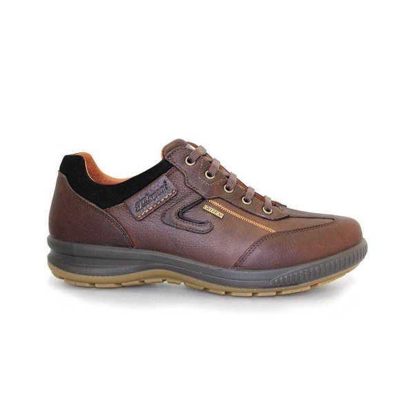 Grisport Mens Arran Läder Walking Shoes 9 UK Brown Brown 9 UK