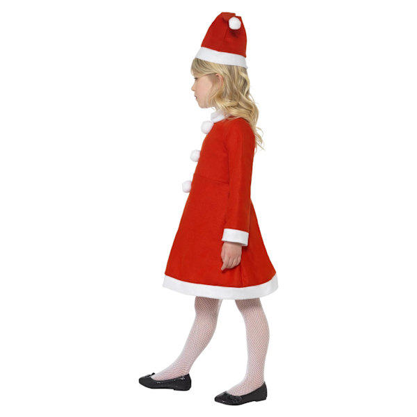Smiffys Flickor Tomtedräkt Set 4-6 År Röd Red 4-6 Years