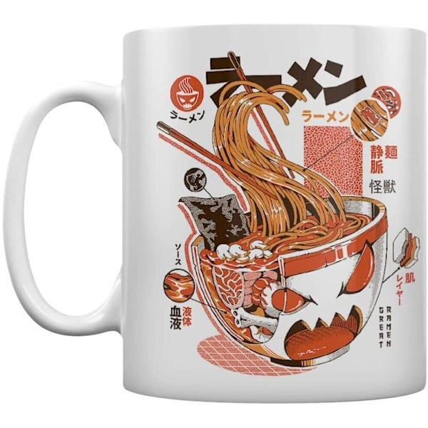 Ilustrata X-Ray Ramen Mug En Storlek Vit/Tegelröd White/Brick Red One Size