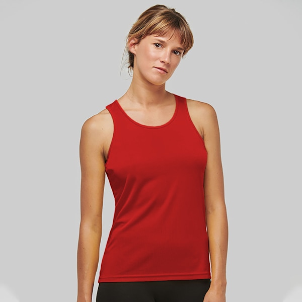 Kariban Proact Dam/Dam Sleeveless Sports / Träningsväst Red M