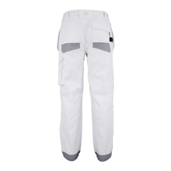 Dunlop Arbetsbyxor för män S Vit/Grå White/Grey S