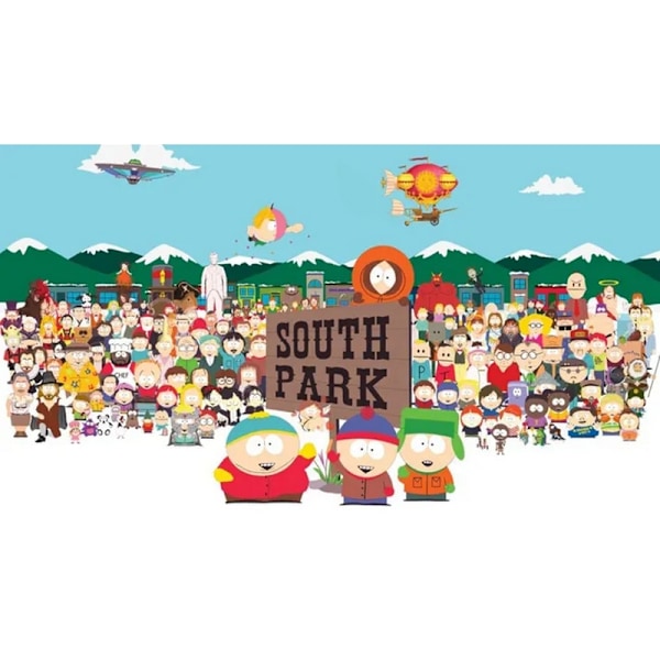 South Park Karaktärsmontage Poster 91cm x 61cm Flerfärgad Multicoloured 91cm x 61cm