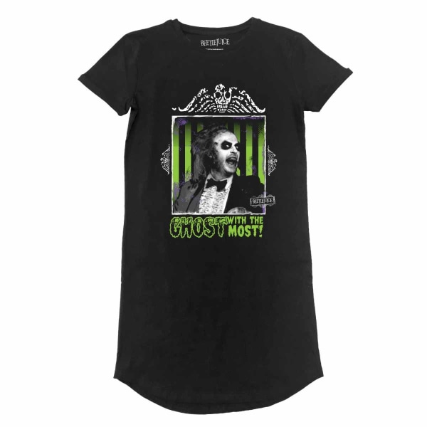 Beetlejuice Dam/Dam Ghost With The Most T-Shirt Dress S B Black/Green/White S