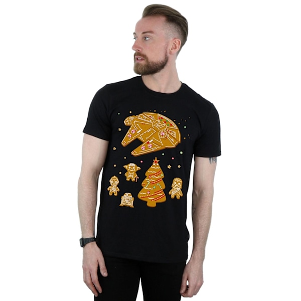 Star Wars Gingerbread Rebels T-shirt för män, 3XL, svart Black 3XL