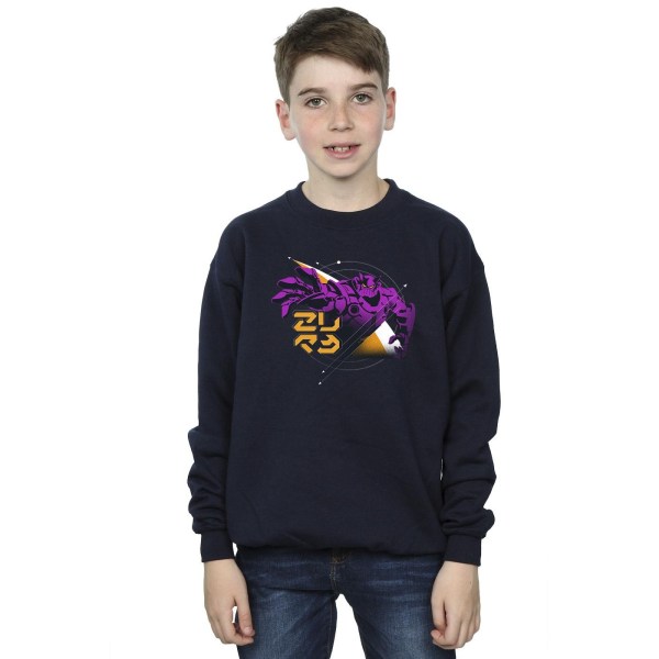 Disney Boys Lightyear Zurg Space Circle Sweatshirt 5-6 år Na Navy Blue 5-6 Years