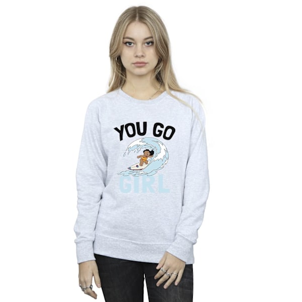 Disney Dam/Kvinnor Lilo Och Stitch You Go Girl Sweatshirt M S Sports Grey M