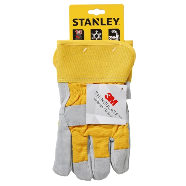 Stanley Unisex Vinter Riggerhandskar En Storlek Grå/Gul Grey/Yellow One Size