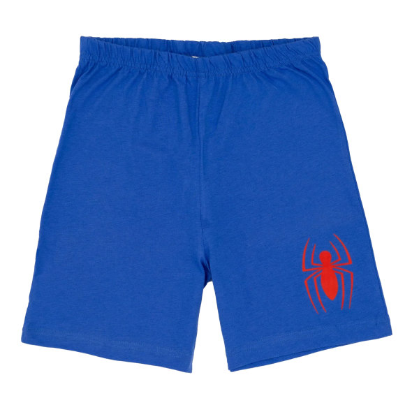 Spider-Man Boys Logo Kort Pyjamas Set 7-8 år Blå/Röd Blue/Red 7-8 Years