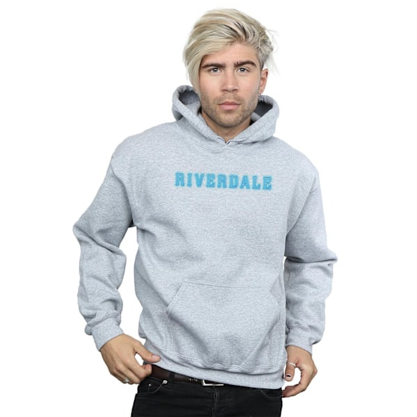 Riverdale Mens Neon Logo Hoodie XL Sports Grey Sports Grey XL