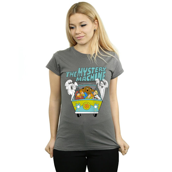 Scooby Doo Dam/Kvinnor Mystery Machine Bomull T-Shirt XL Char Charcoal XL