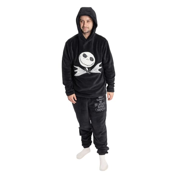 The Nightmare Before Christmas Herr Ansikte Långärmad Lång Pyjamas Black M