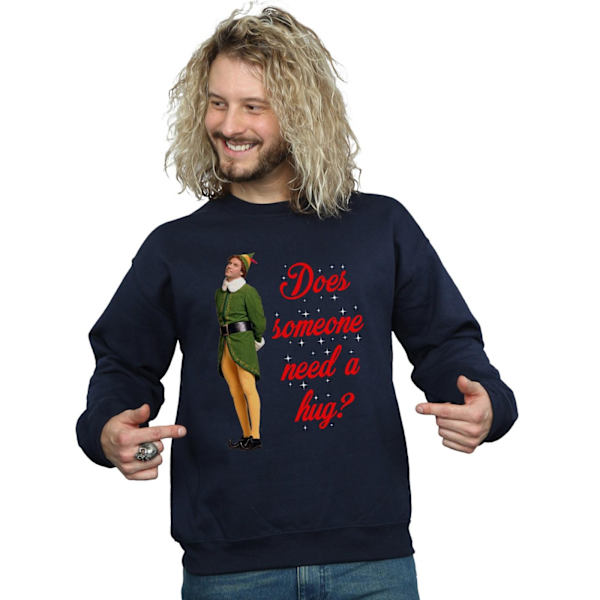 Elf Herr Hug Buddy Sweatshirt 3XL Marinblå Navy Blue 3XL