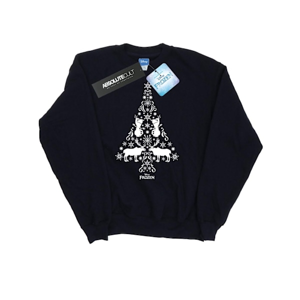 Disney Dam/Kvinnor Frozen Julgran Sweatshirt L Svart Black L