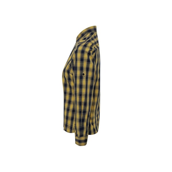 Premier Dam/Kvinnor Mulligan Rutig Långärmad Skjorta S Cam Camel/Navy S