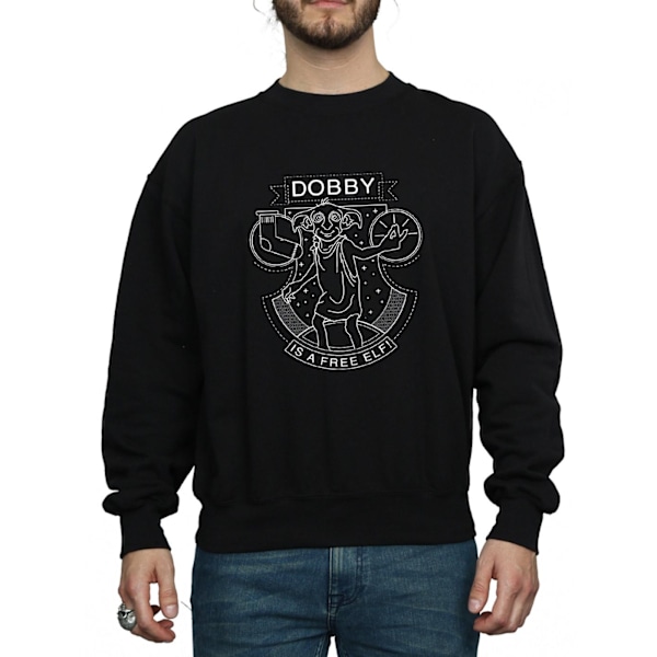 Harry Potter Dobby Sigill Sweatshirt XL Svart Black XL