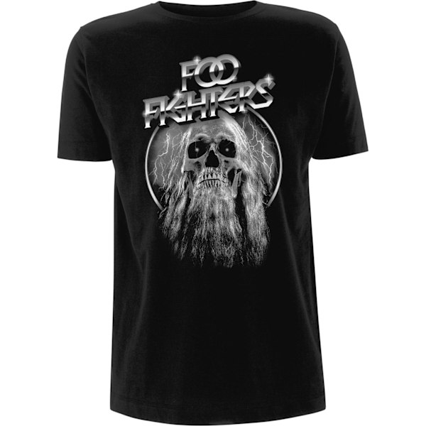 Foo Fighters Unisex Vuxen Skäggig Dödskalle T-shirt M Svart Black M