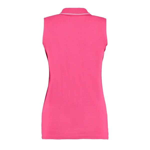 GAMEGEAR Dam/Dam Sleeveless Polo Shirt 20 UK Raspberry/Wh Raspberry/White 20 UK