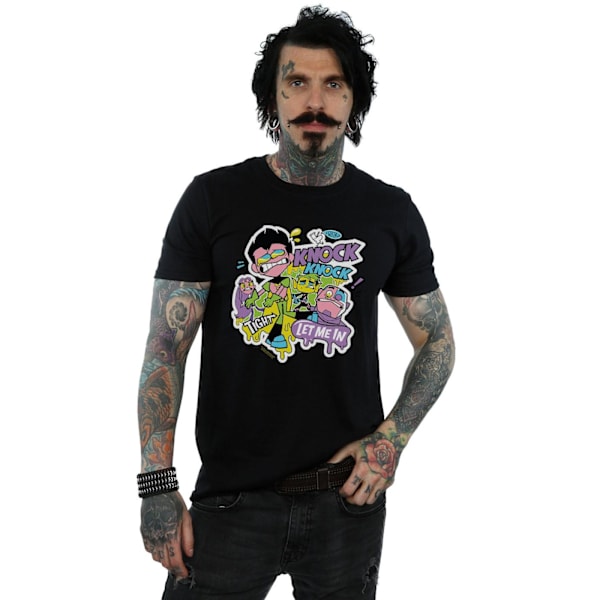 DC Comics herr Teen Titans Go Knock Knock T-shirt S svart Black S