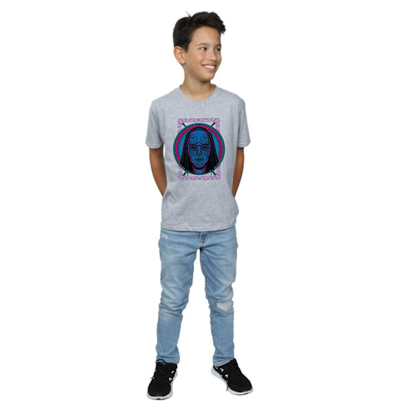 Harry Potter Boys Neon Death Eater Mask T-Shirt 7-8 år Sport Sports Grey 7-8 Years