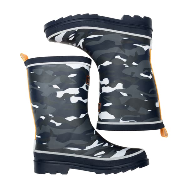Regatta Barn/Kids Foxfire Camo Reflekterande Gummistövlar Black 2.5 UK