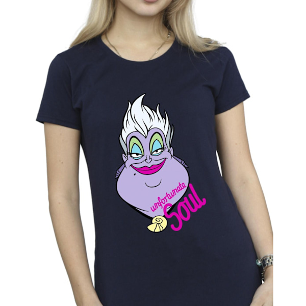 Disney Dam/Damer Skurkar Ursula Unfortunate Soul Bomull T-shirt Navy Blue M