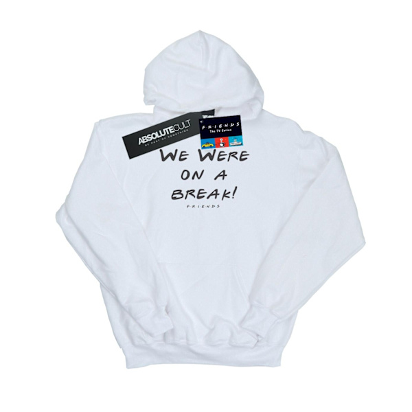 Friends Mens We Were On A Break Text Hoodie 4XL Vit White 4XL