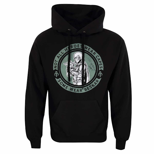Star Wars: The Mandalorian Unisex Vuxenkläder Beskar Hoodie M Svart Black M